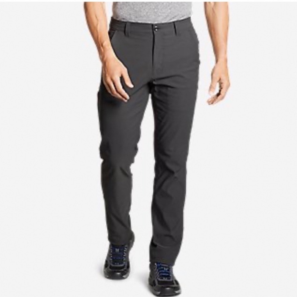 Eddie Bauer Horizon Guide Pants Mens‎ 32x30 Black Stretch Cargo Hiking D3353282